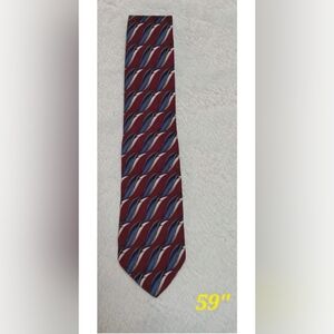 Classic Burgundy and Navy Men's Tie